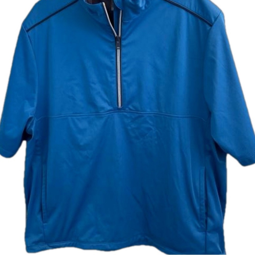 Blue Quarter-Zip Pullover